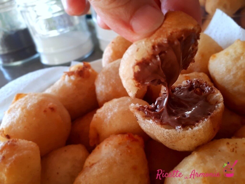 Zeppole siciliane alla nutella