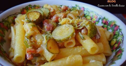Ziti con zucchine e pancetta