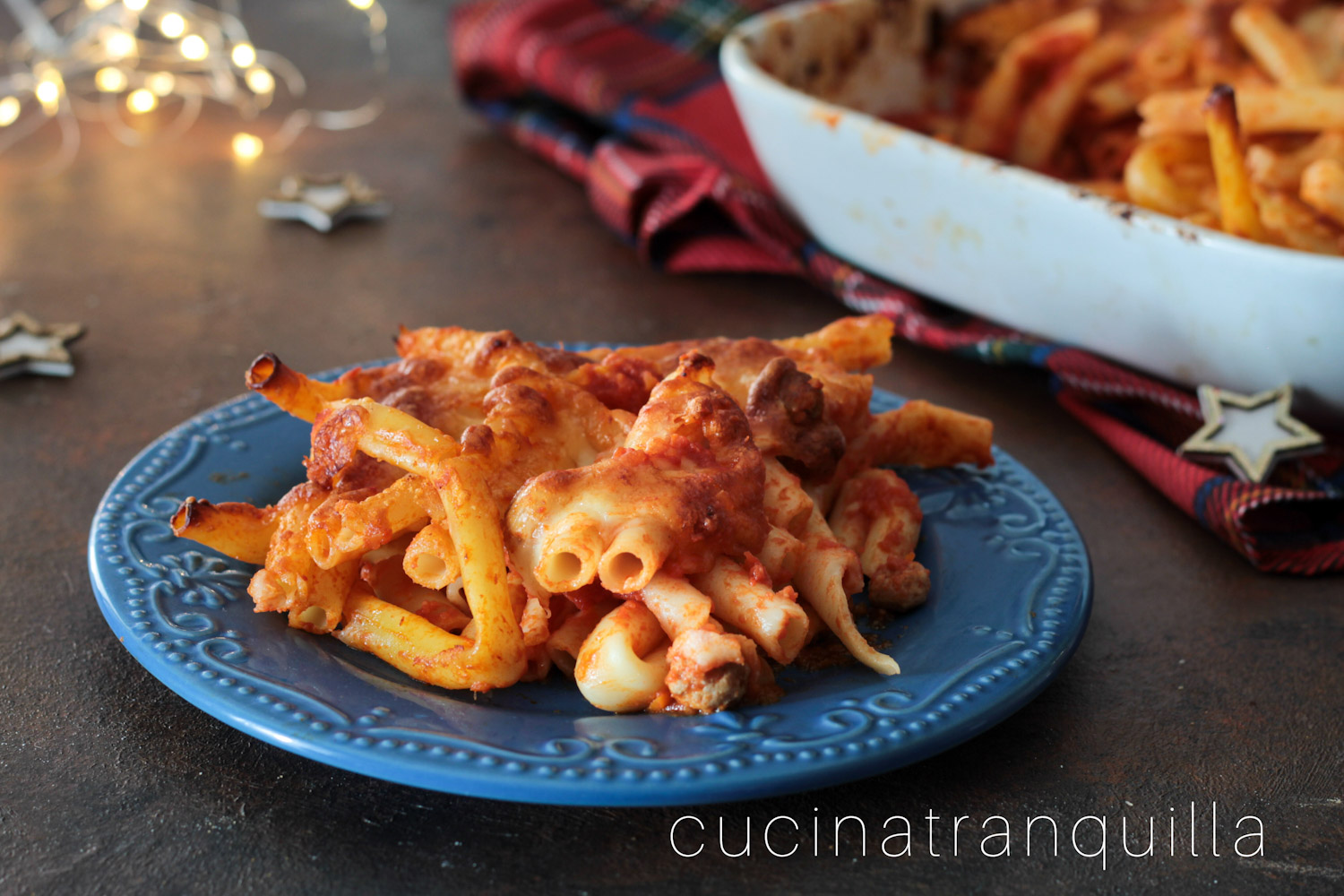 Ziti gratinati al forno