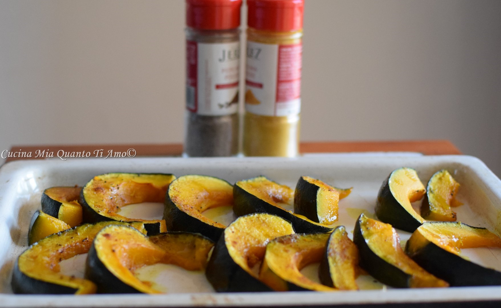Zucca delica piccante al forno