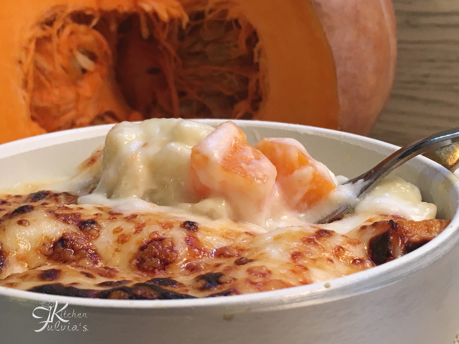 Zucca e cavolfiore gratinati al forno