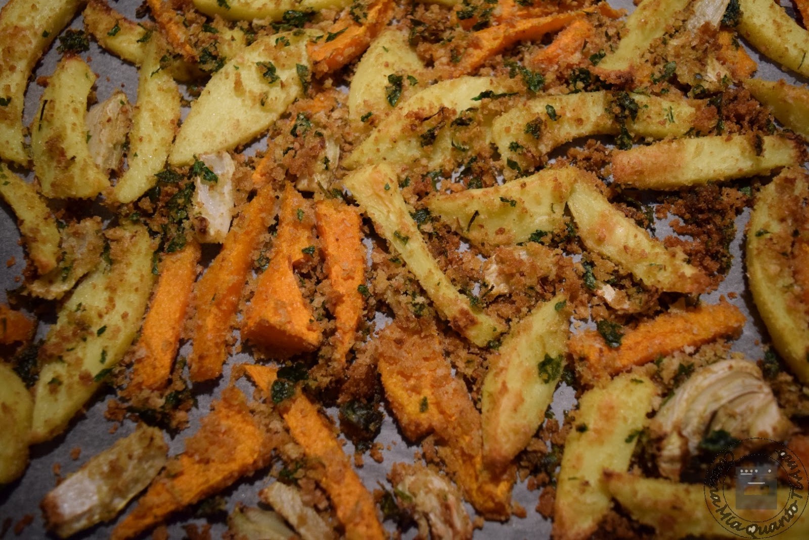 Zucca, finocchi e patate gratinate