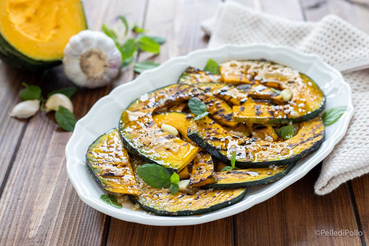 Zucca grigliata in agrodolce