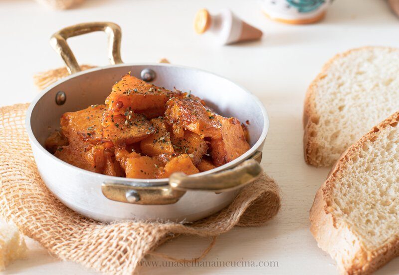 Zucca in agrodolce ricetta siciliana