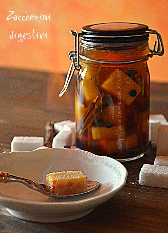 Zuccherini digestivi -Digestive sugar cubes