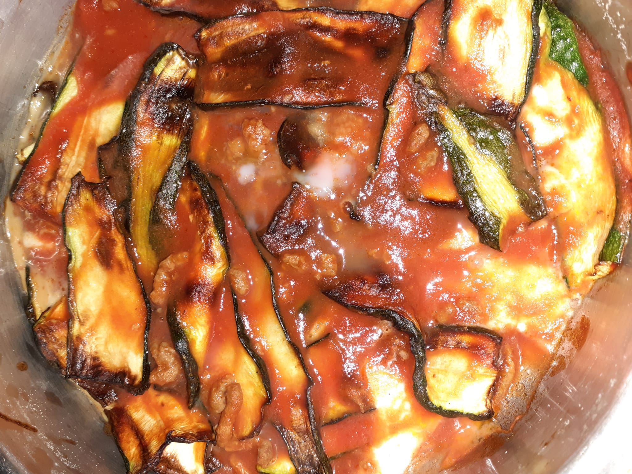 Zucchine al ragù