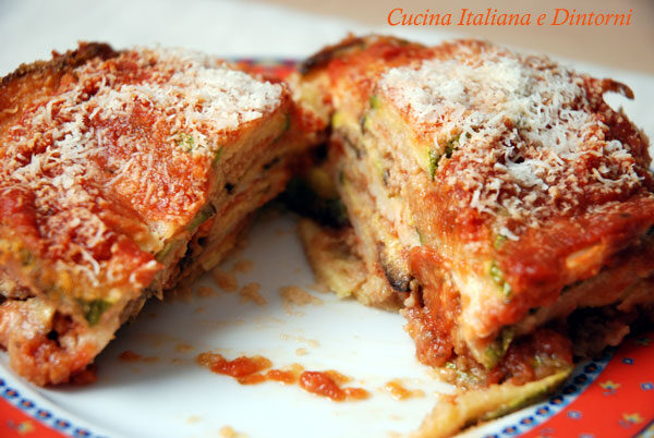 Zucchine alla parmigiana light e vegan