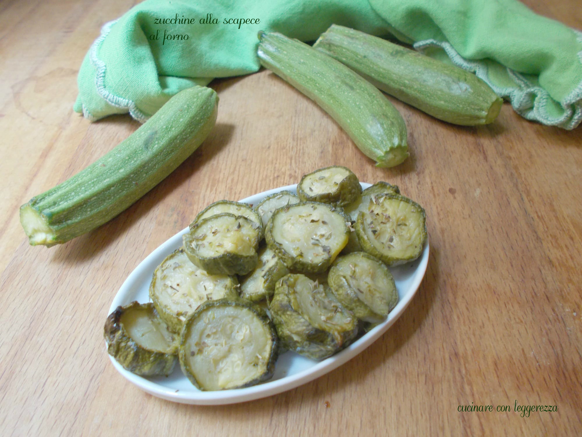 Zucchine alla scapece al forno