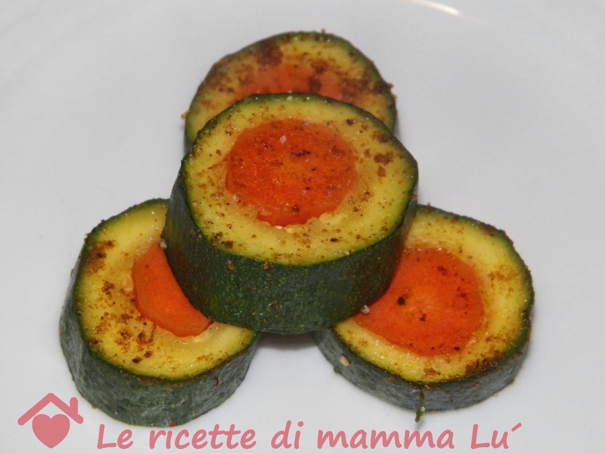 Zucchine con cuore di carote