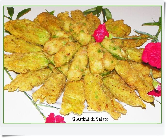 ZUCCHINE E FIORI RIPIENI FRITTI