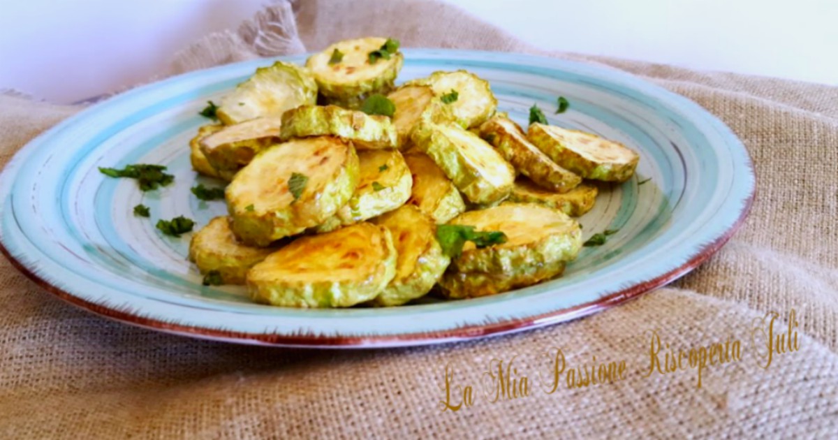 Zucchine fritte in friggitrice