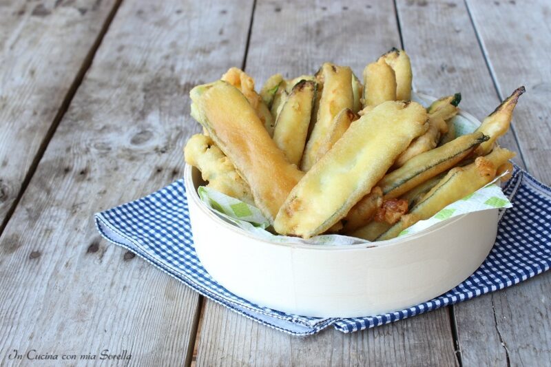 Zucchine fritte in pastella