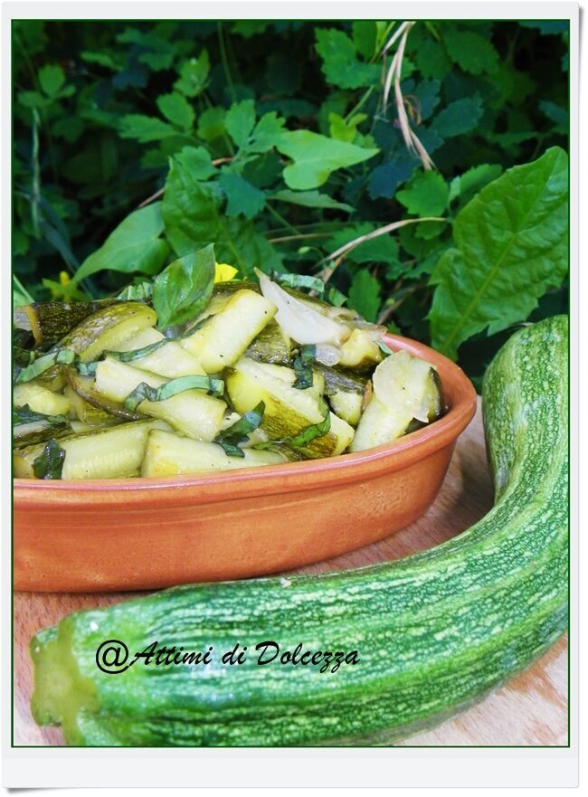 Zucchine in agrodolce in padella