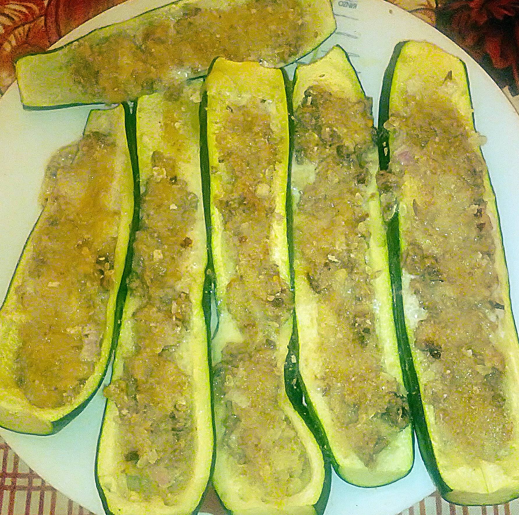 Zucchine ripiene al microonde