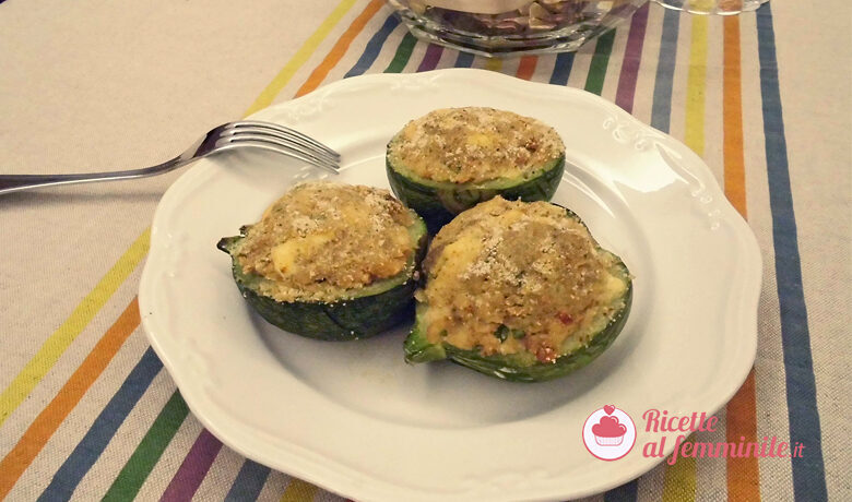 Zucchine ripiene al tonno light
