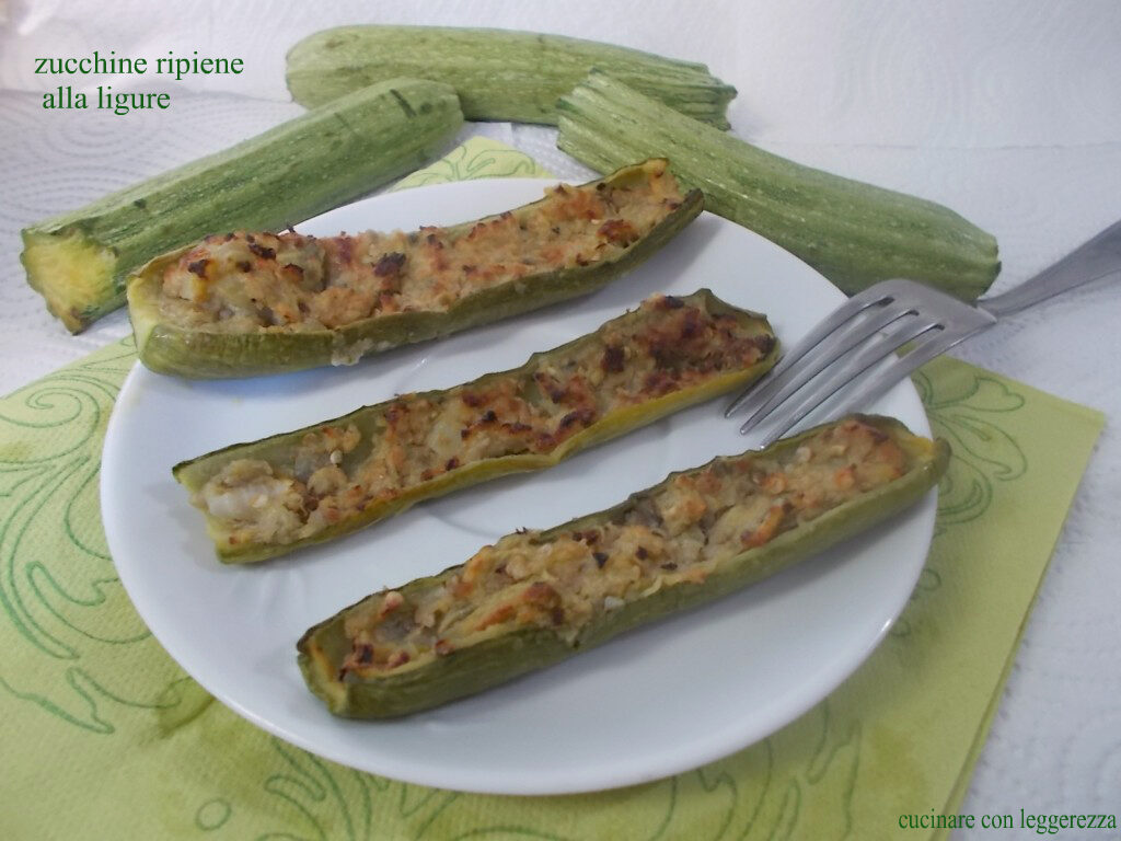 Zucchine ripiene alla ligure