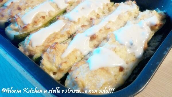 Zucchine Ripiene con Tonno e Patate di Gloria KitchenUSA