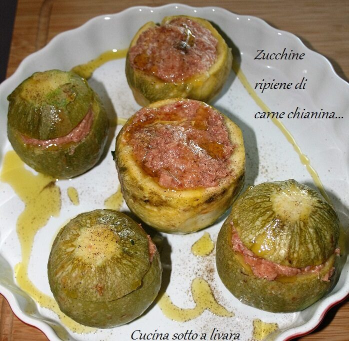 Zucchine ripiene di carne