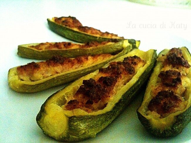 Zucchine ripiene di patate