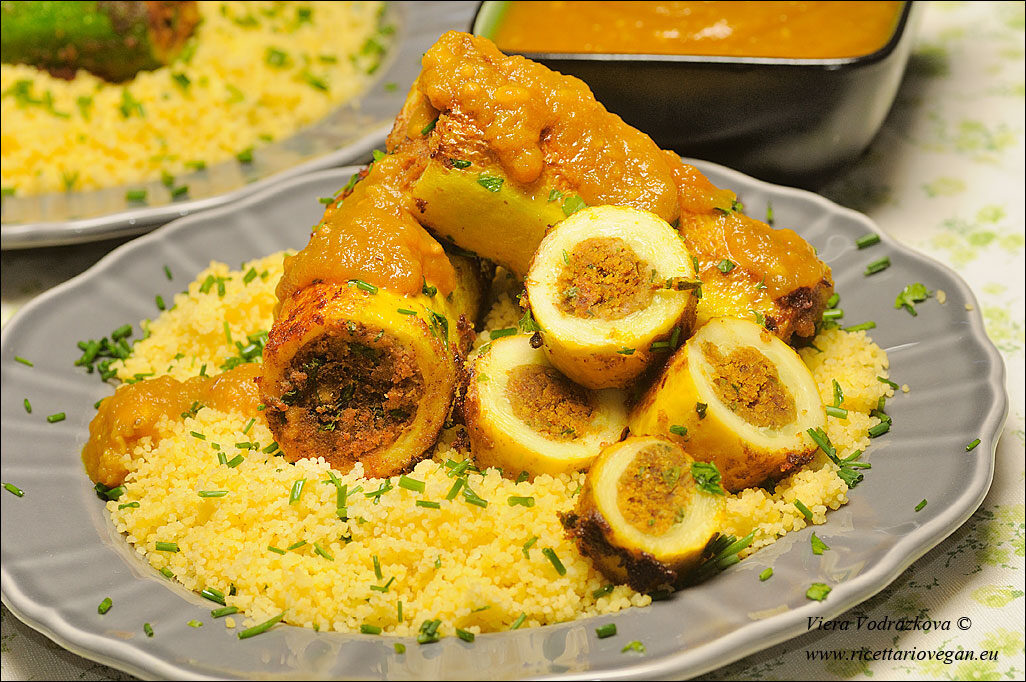 Zucchine ripiene e cous cous senza glutine