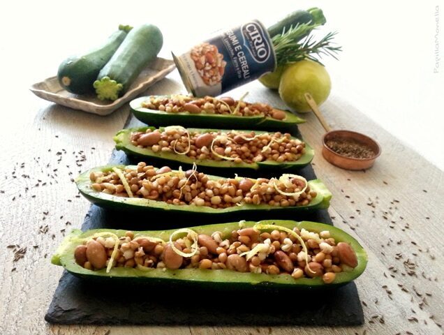 Zucchine ripiene estive e vegetariane