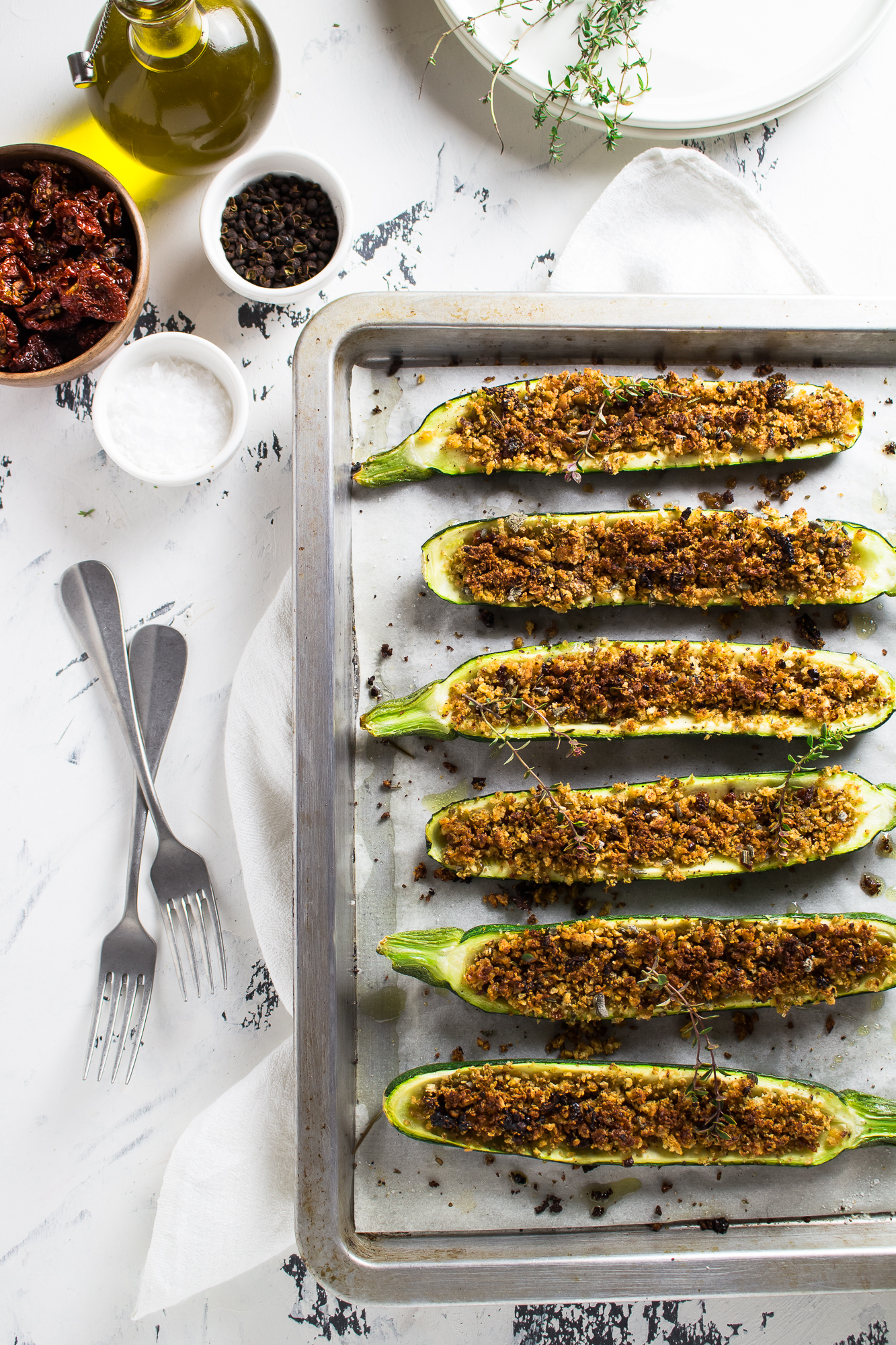 Zucchine ripiene leggerissime