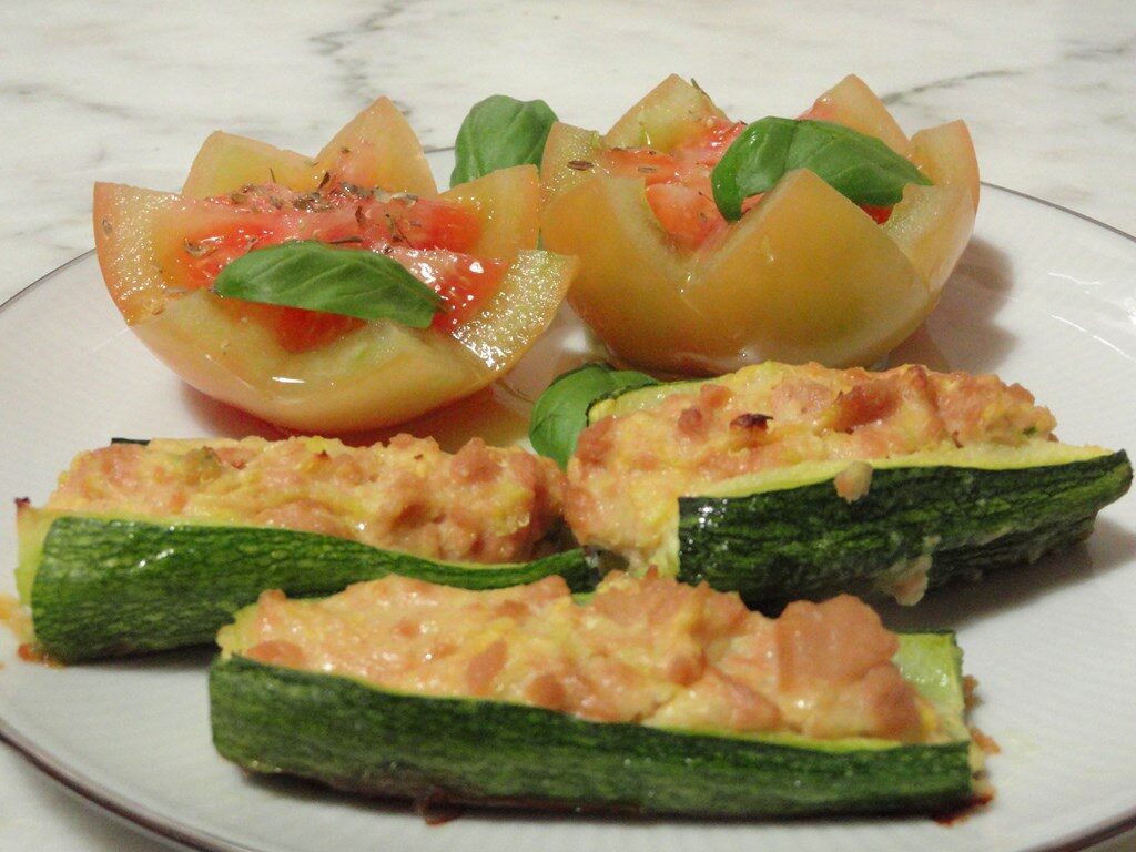 Zucchine ripiene light