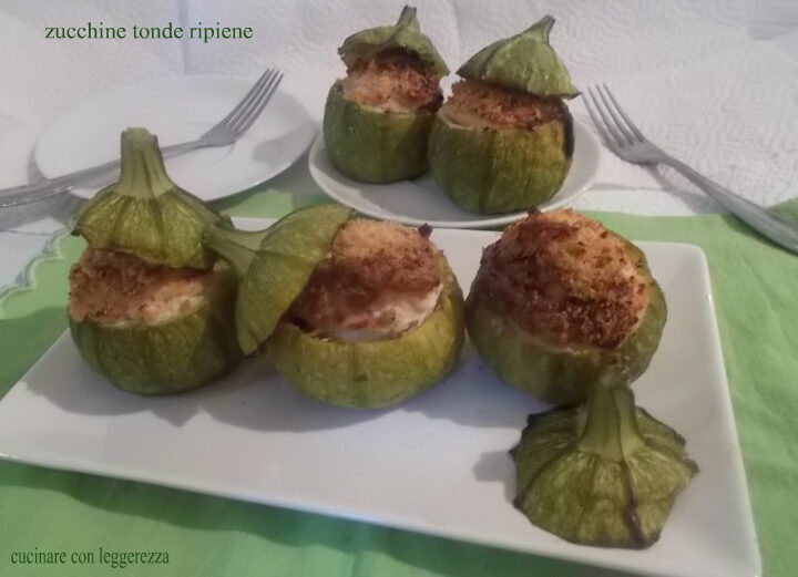 Zucchine tonde ripiene