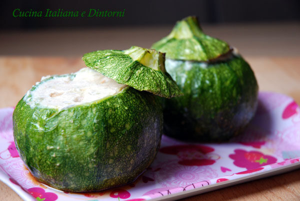 Zucchine tonde ripiene