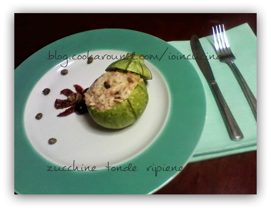 Zucchine tonde ripiene