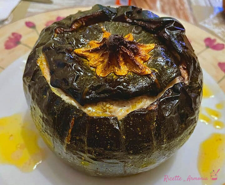 Zucchine tonde ripiene