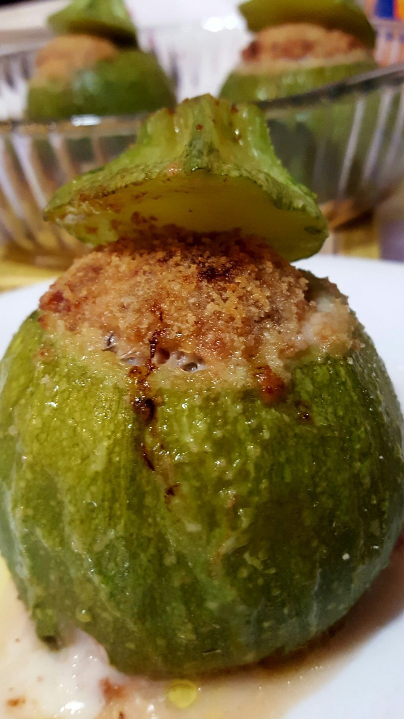 Zucchine tonde ripiene