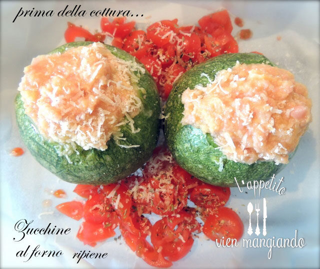 Zucchine tonde ripiene