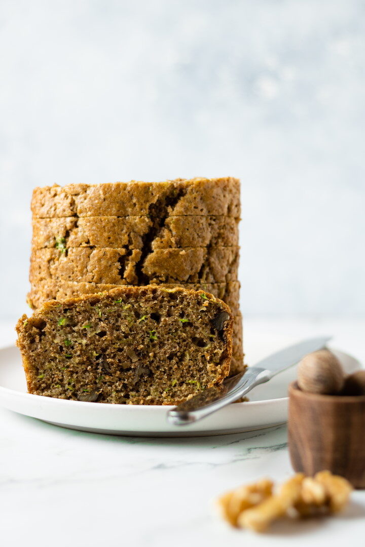 Zucchini bread con farina integrale