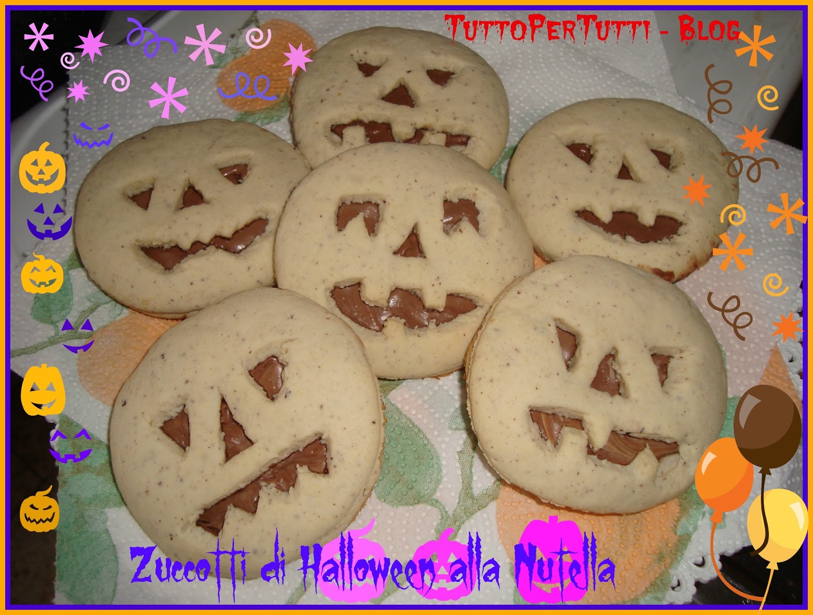 Zuccotti alla nutella – speciale halloween