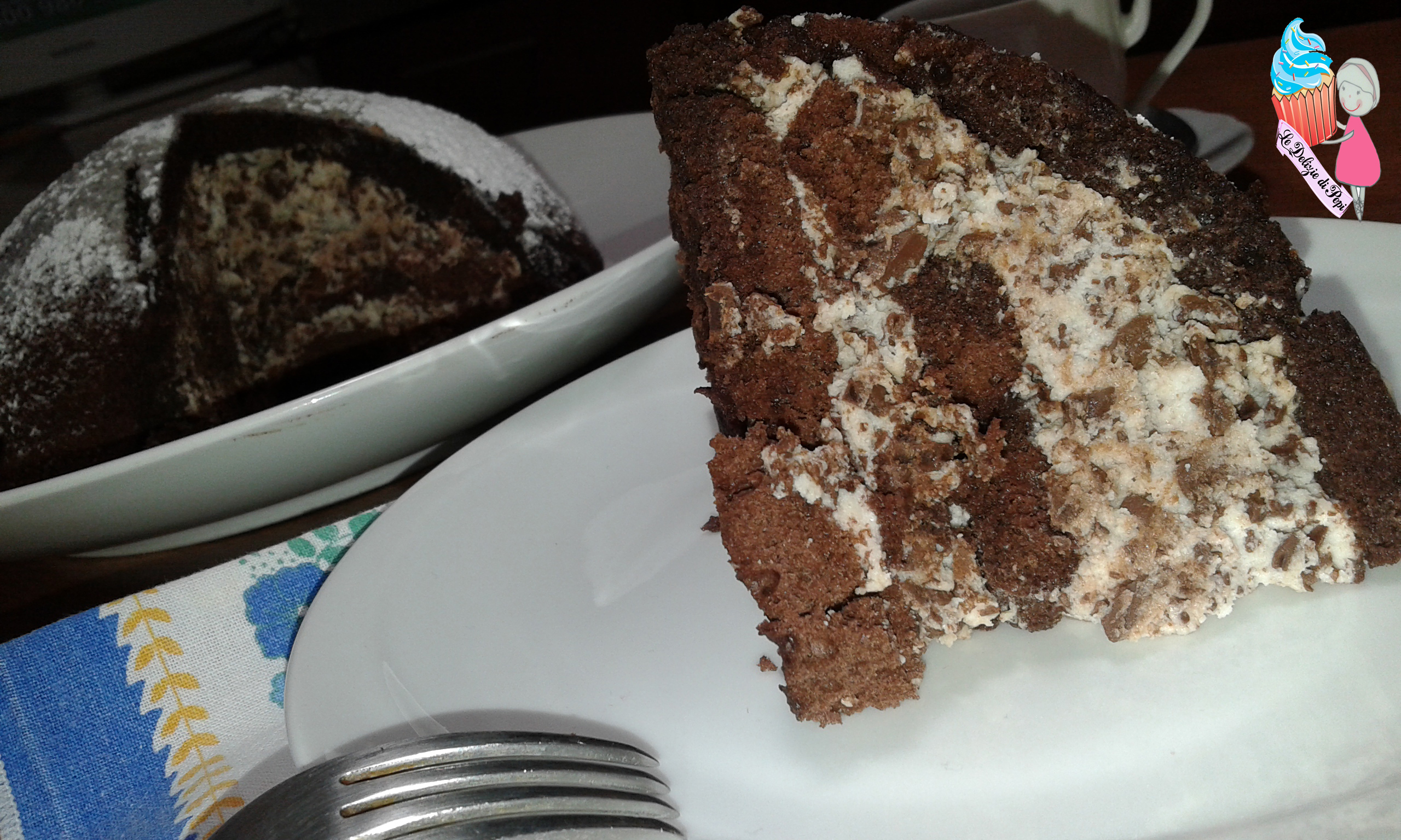 Zuccotto alla ricotta e cioccolato