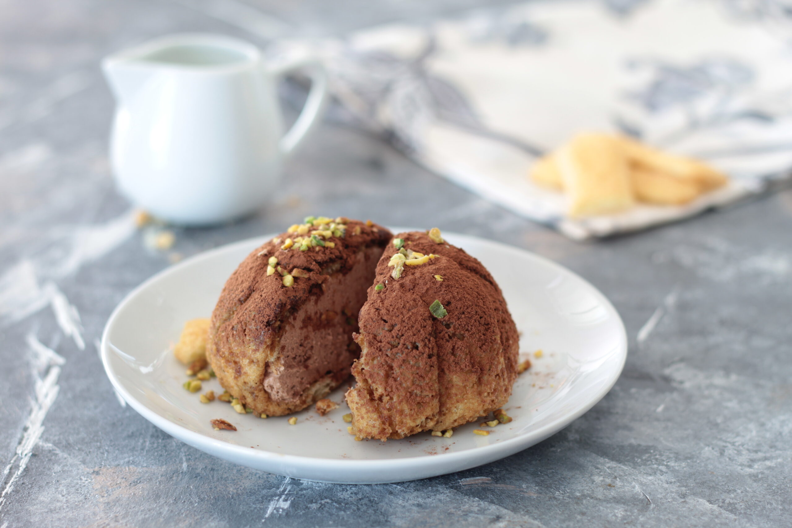 Zuccotto di biscotti monoporzione