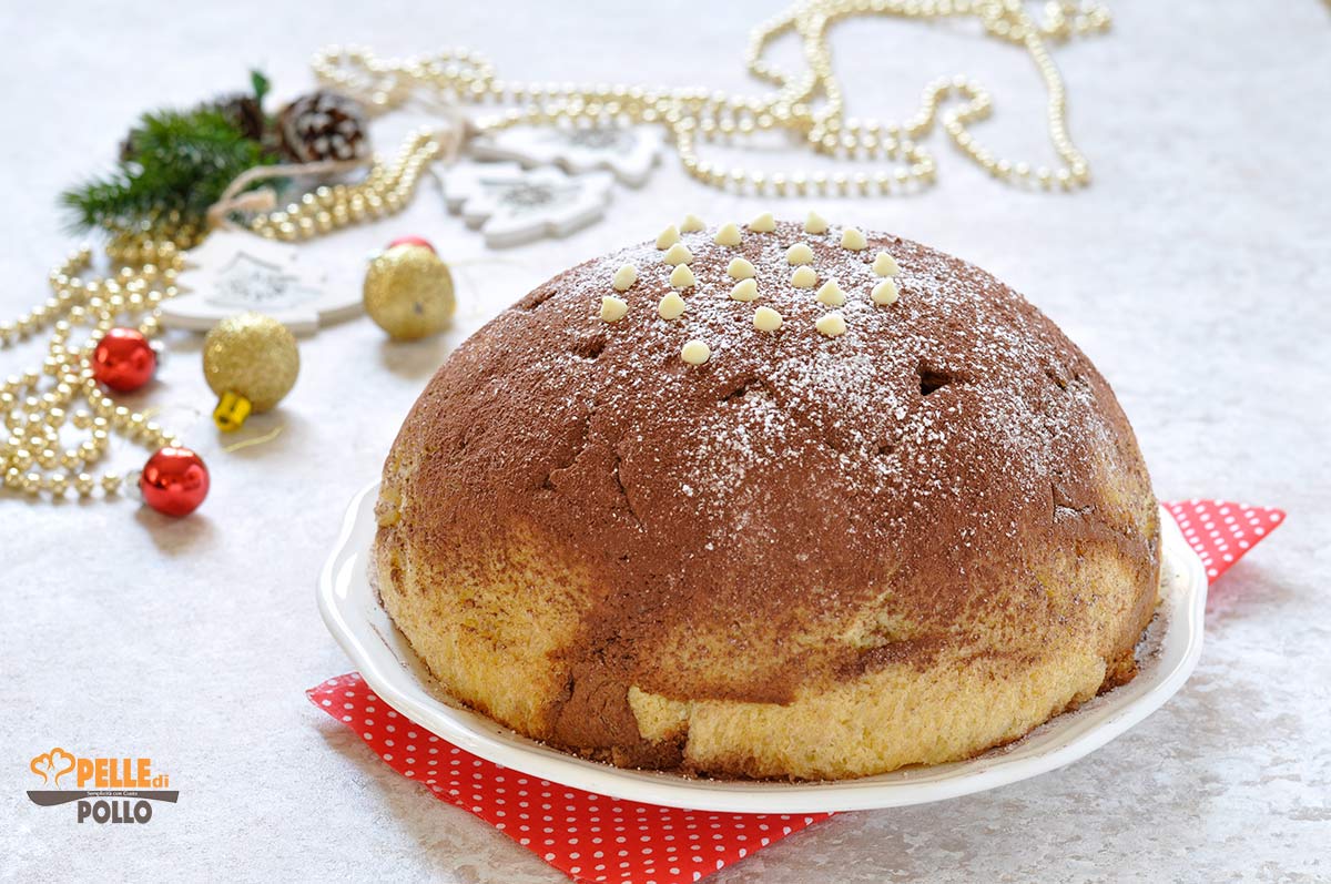 Zuccotto di pandoro alla crema