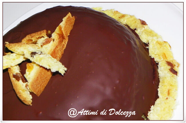 Zuccotto di panettone e ricotta