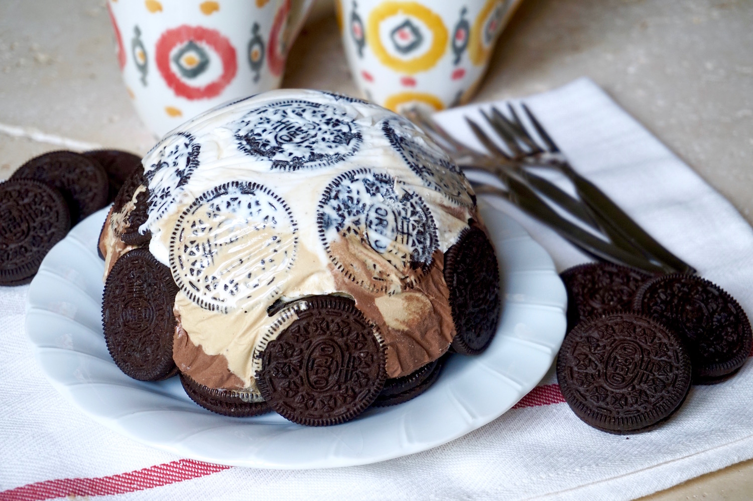 Zuccotto gelato oreo