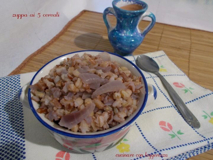 Zuppa ai 5 cereali