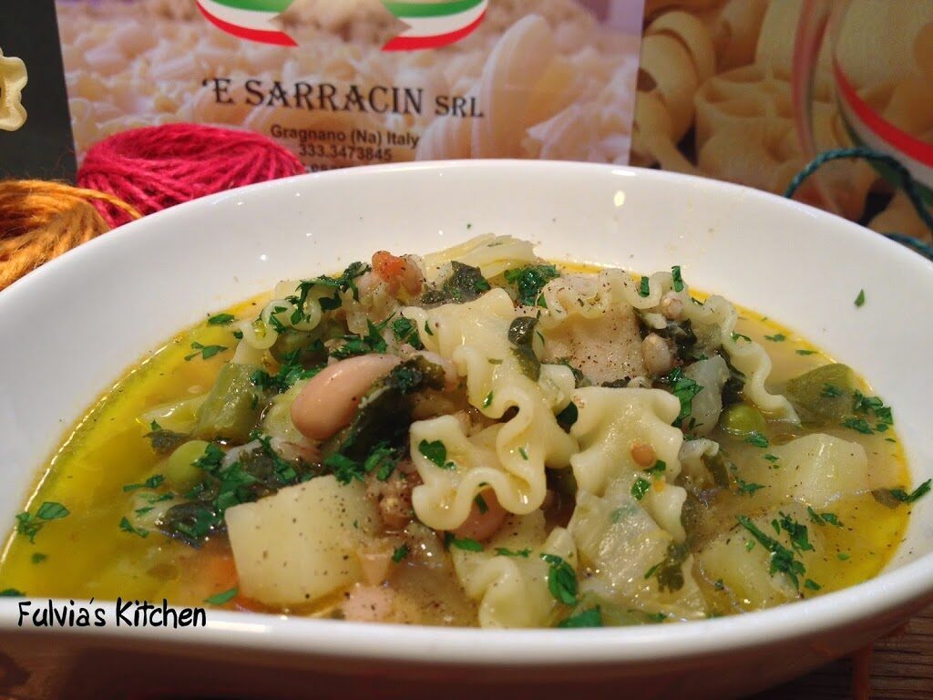 Zuppa con mafaldine – ‘e sarracin