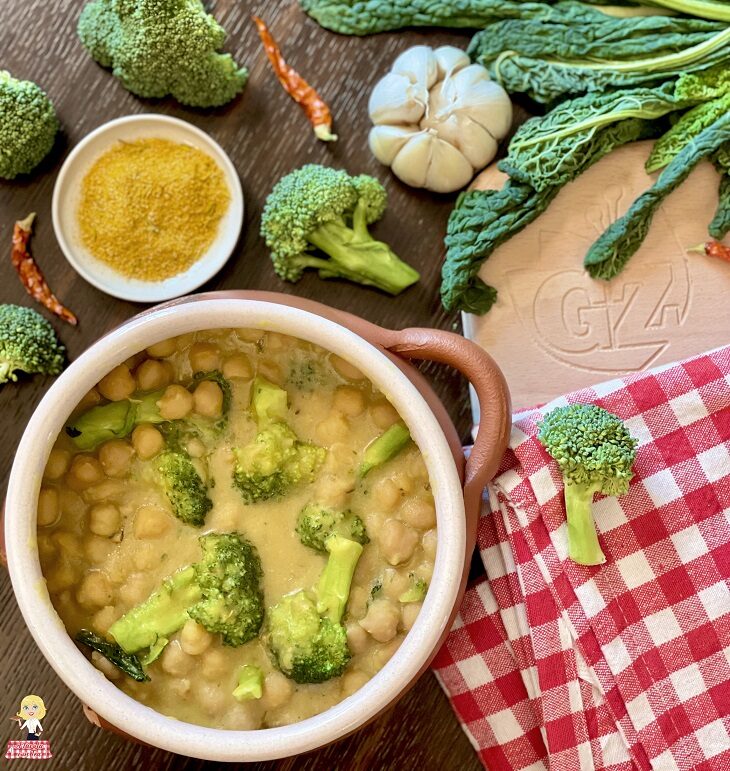 Zuppa di ceci e broccoli