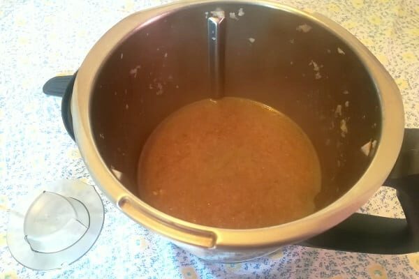 Zuppa di cipolla rossa bimby, senza farina