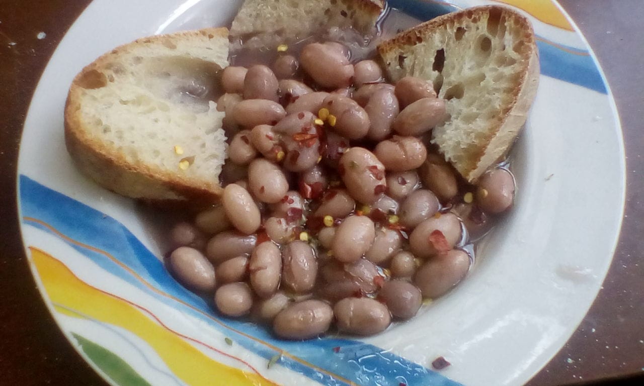 Zuppa di fagioli borlotti