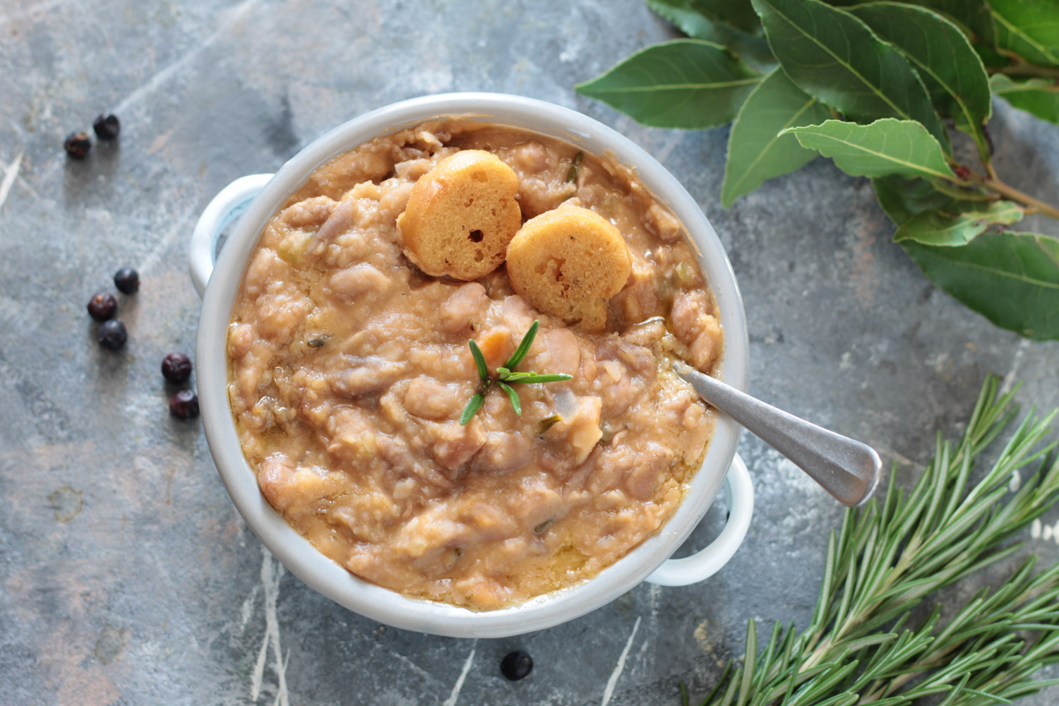Zuppa di fagioli borlotti