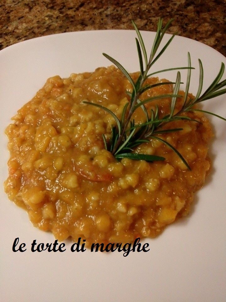 Zuppa di farro con zucca