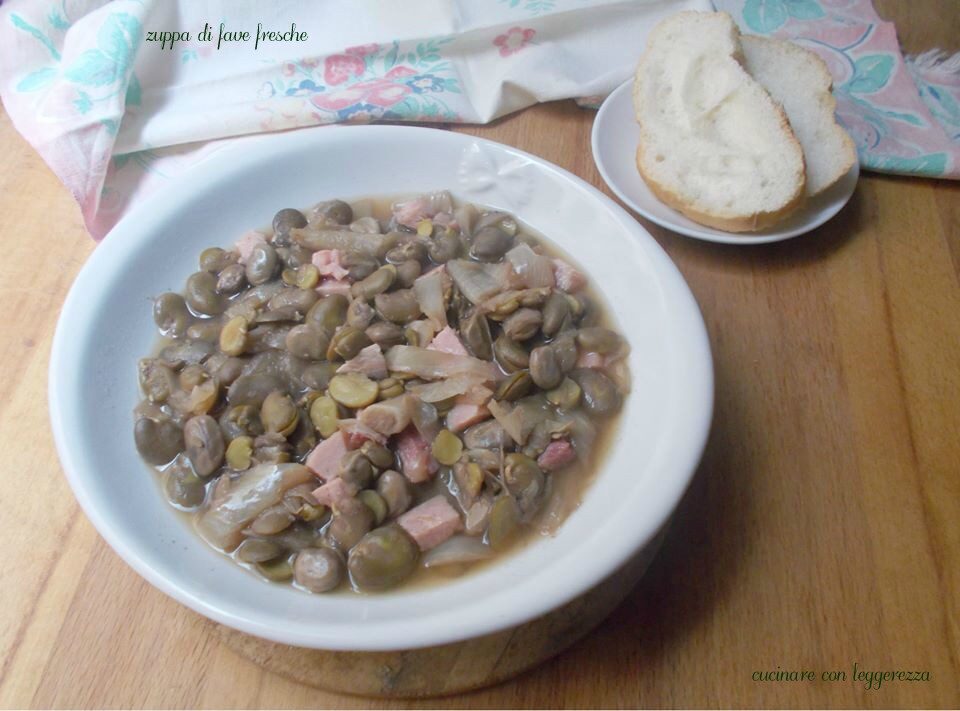 Zuppa di fave fresche