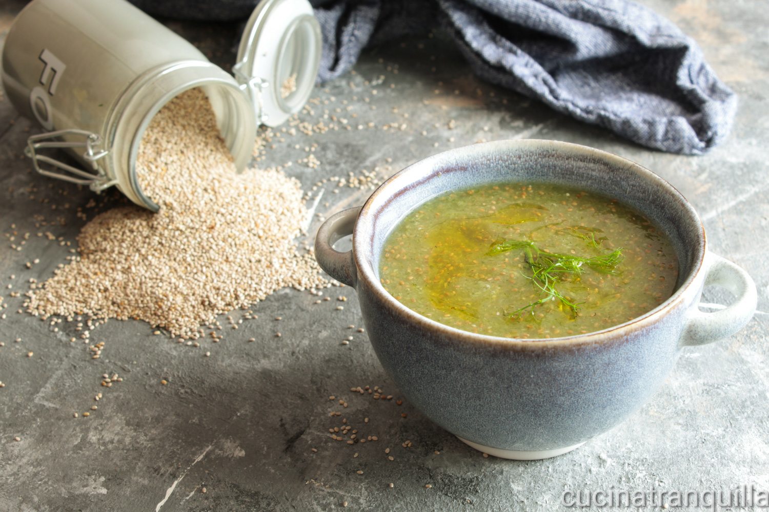 Zuppa di finocchi e semi di chia
