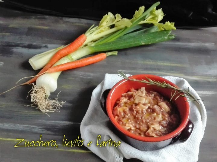 Zuppa di lenticchie e maltagliati